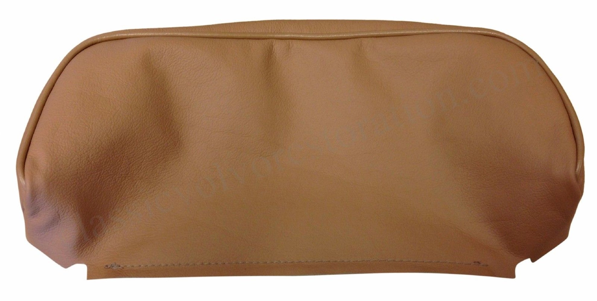 Klädsel nackstöd guldmet. läder