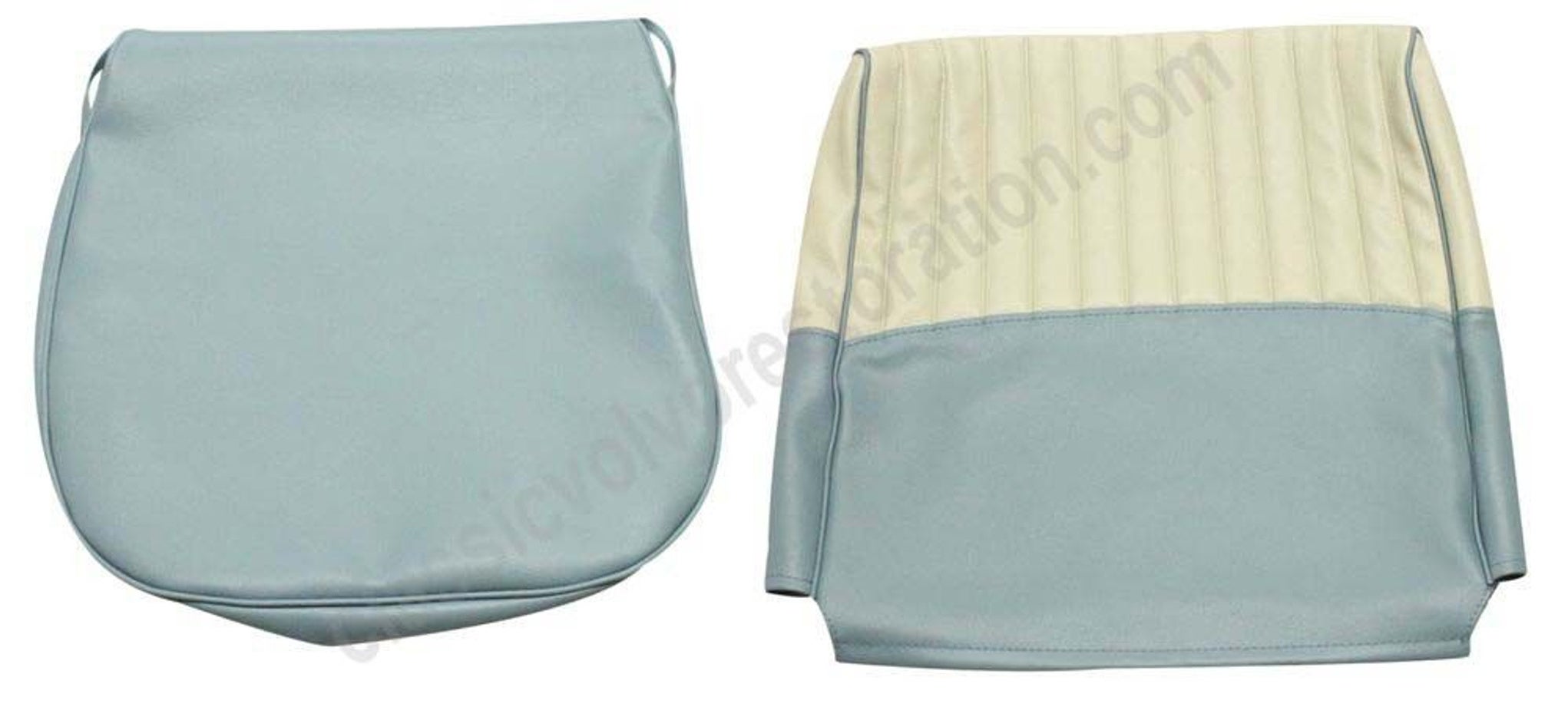 Housse siège avant US bleu/beige