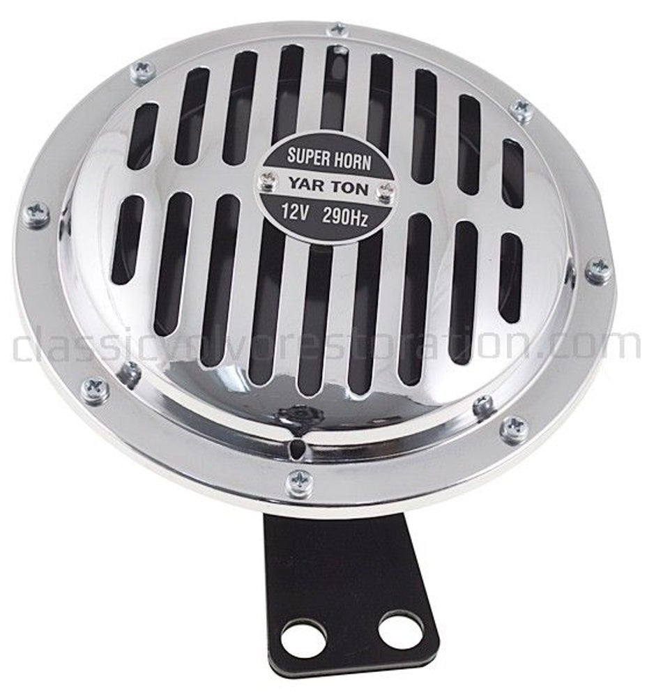 Avertisseur 12V 150 mm chromé