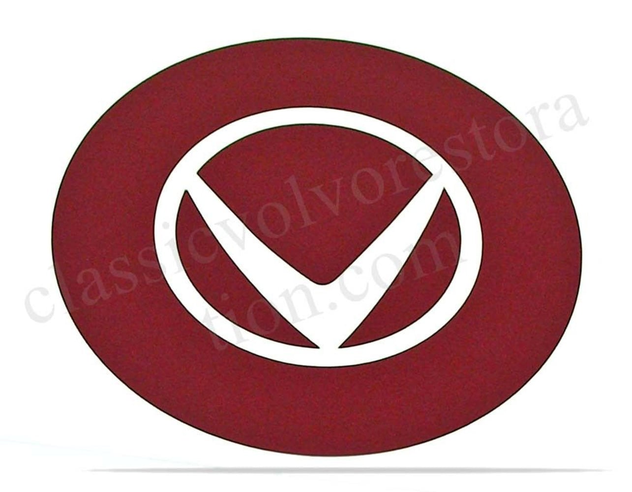 Dekal röd V, navkapsel