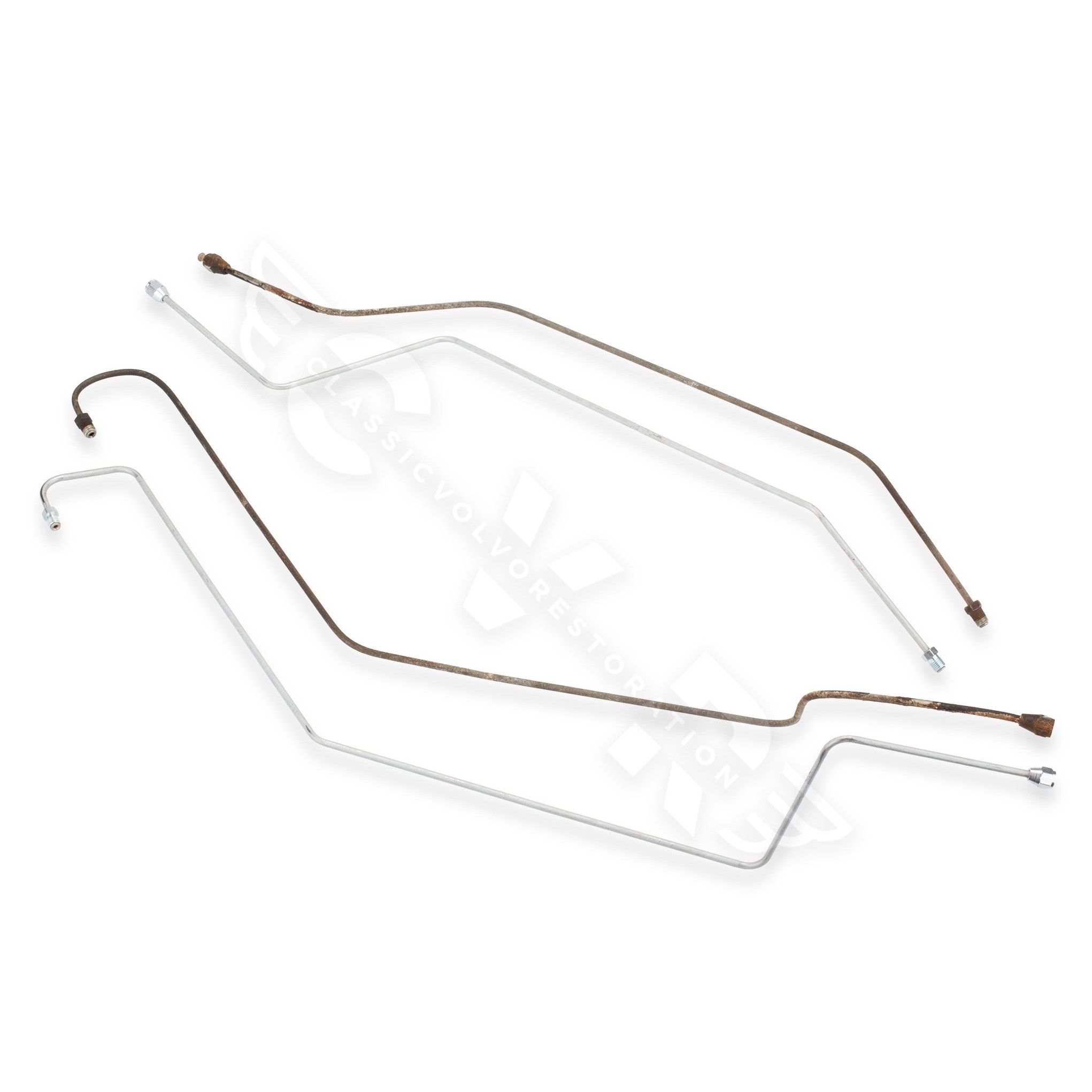 Bromsrör längsgående höger fram