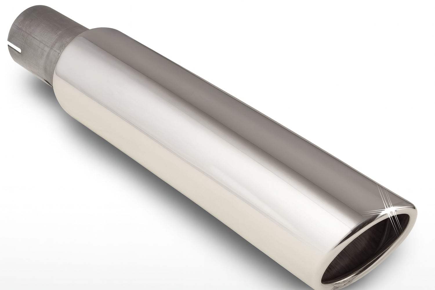 Ändrör rak sport rostfritt stål