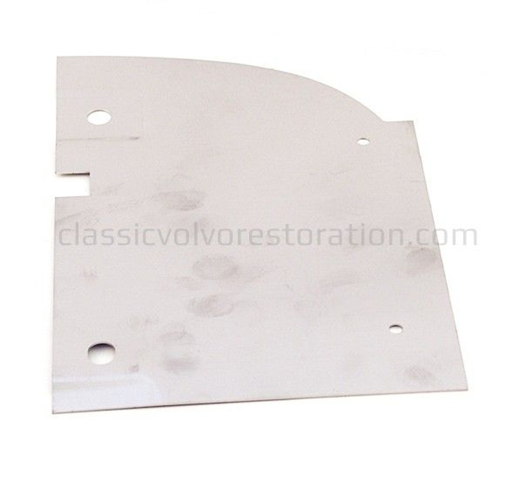 Stänkskyddsplåt bak höger rostfri