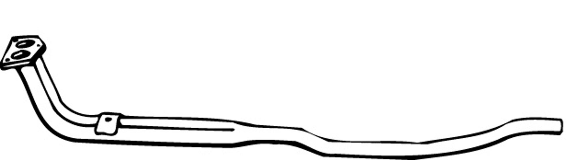 Avgasrör Volvo 240 B21/23A 1975 främre